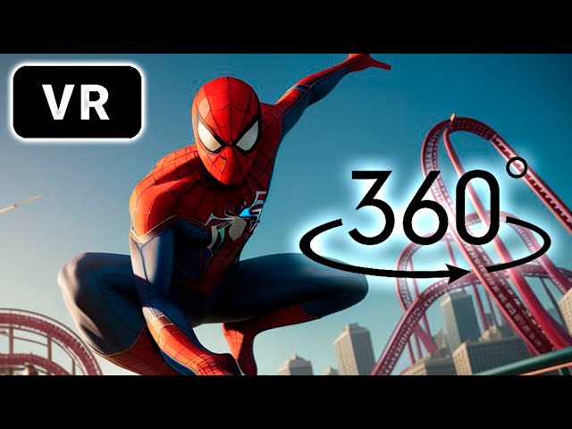 Spiderman 360 Roller Coaster / 360 Video VR #video #viralvideo