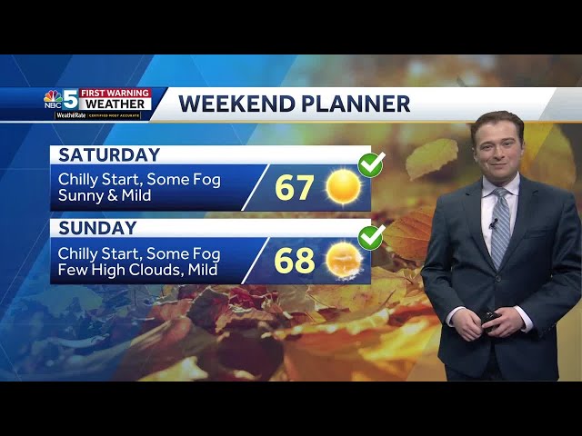 Video: Gorgeous October weekend ahead (10-18-24)