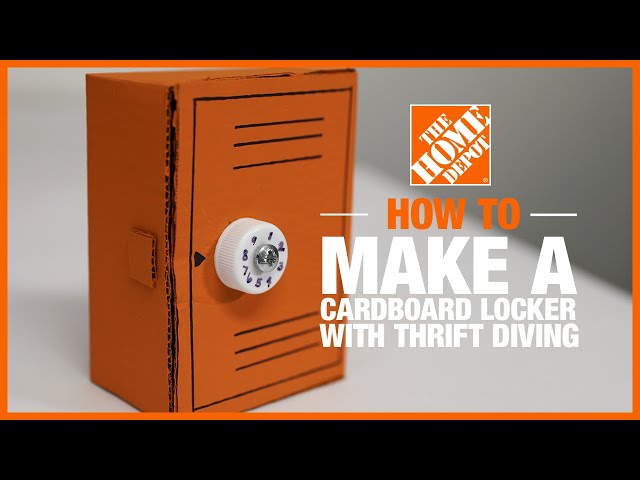 DIY Combination Locker with @ThriftDiving | The Home Depot Kids Workshops