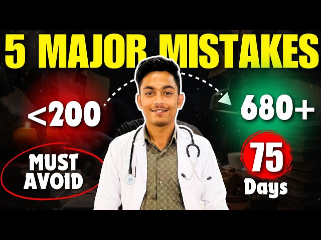 ❌ Don’t Do this Mistakes 🤯5 Major Mistakes That can Ruin your NEET 2025 Dreams |LAST 3 Months #neet