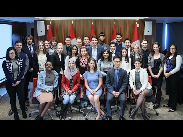 Highlights from Prime Minister Trudeau’s Youth Council meetings