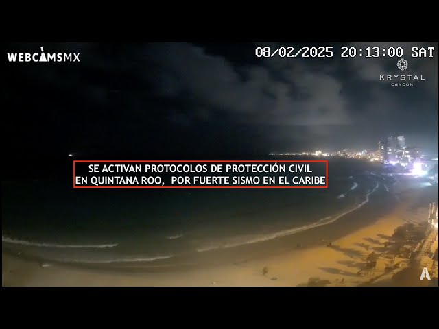 ⚠️ #SISMO ((ALERTA)) | Se activan protocolos por fuerte sismo en el #Caribe. #Cancún #EnVivo