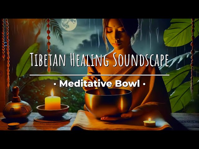 Tibetan Healing Bowl  Rain Sounds for Deep Meditation