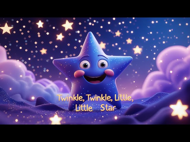 Twinkle Twinkle little star ⭐⭐✨🌠🌃- Kids song & Nursery Rhymes with lyrics - kids sleep music..