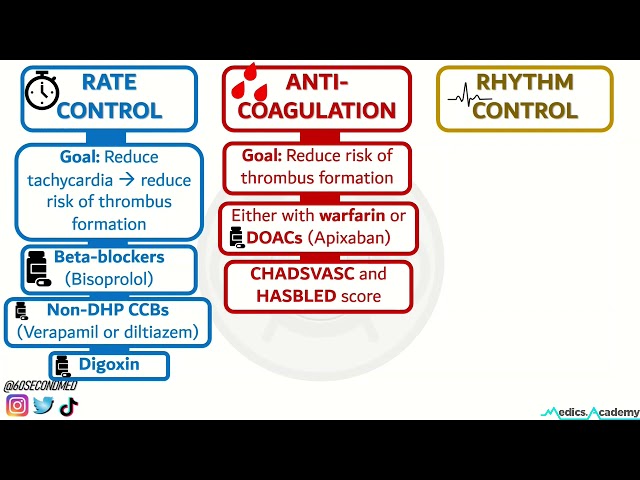 62 SECONDS on the MEDICAL Management of ATRIAL FIBRILLATION