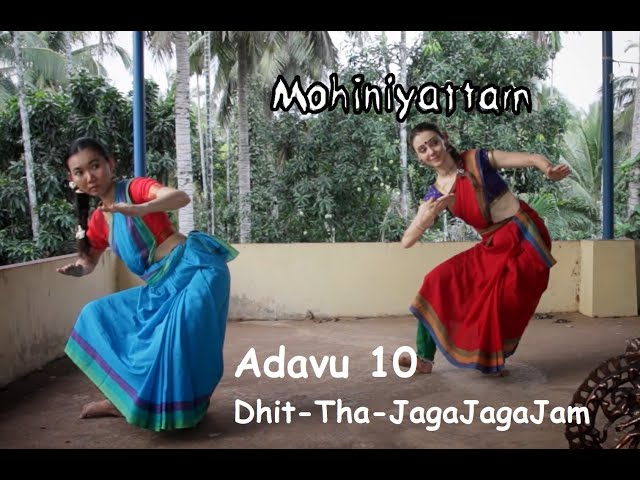 Adavu 10 - Learn Mohiniyattam basics (Dhit-Tha- JagaJagaJham-) - Lesson 11 ft. Patcha MaMew Thailand