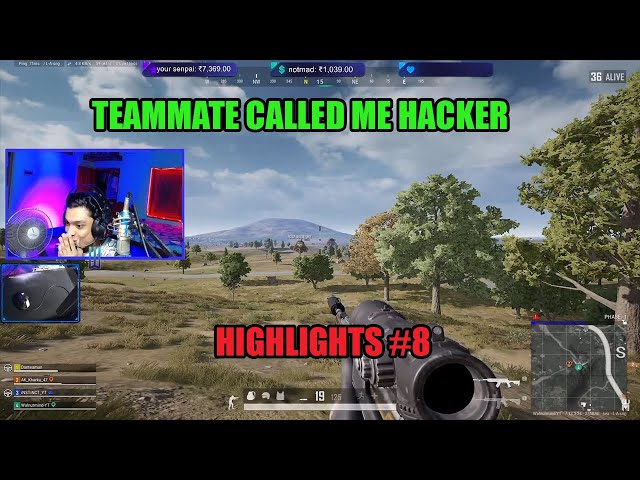 THE DAY TEAMMATE CALLED ME HACKER|| PUBG PC HIGHLIGHTS 20/07/2020