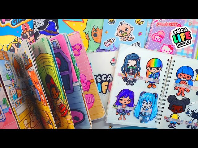 2022 My Handmade Toca Boca Quiet Book All Collection DIY Game Book #tocalifeworld #papercraft