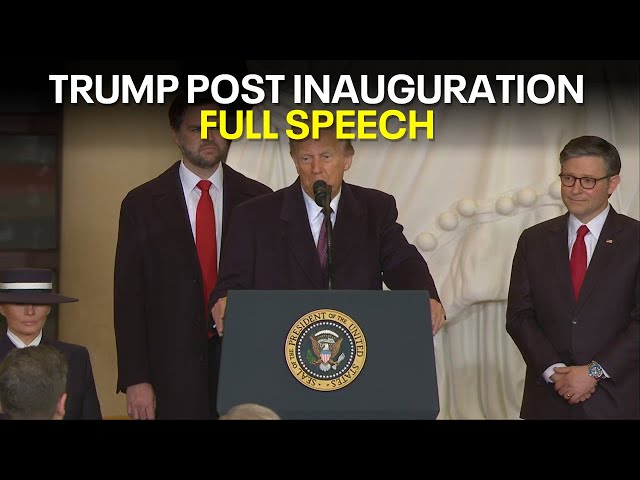 Pres. Trump addresses supporters after inauguration: FULL SPEECH