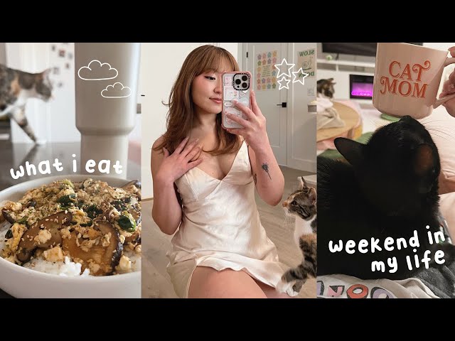 a weekend in my life vlog: what i eat, therapy, skincare routine