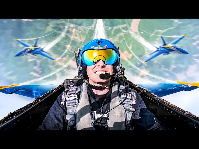 Pulling 7Gs in an F-18 Fighter Jet With the Blue Angels