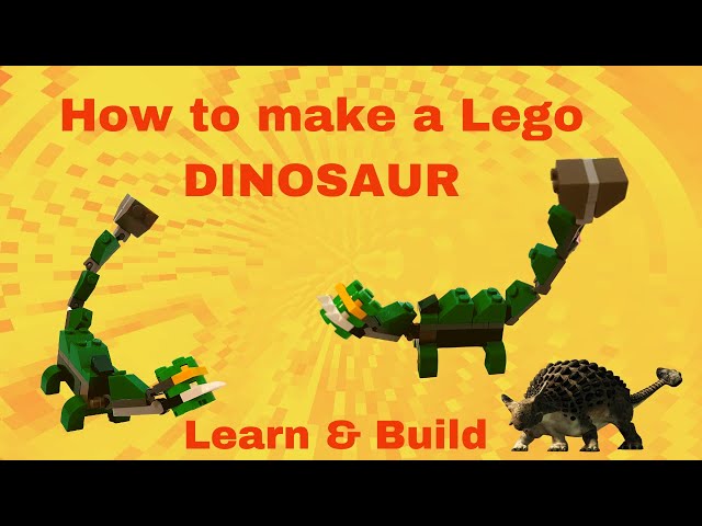 LEGO Building Ideas. How to Make a LEGO DINOSAUR Ankylosaurus. Build and Learn about Ankylosaurus.