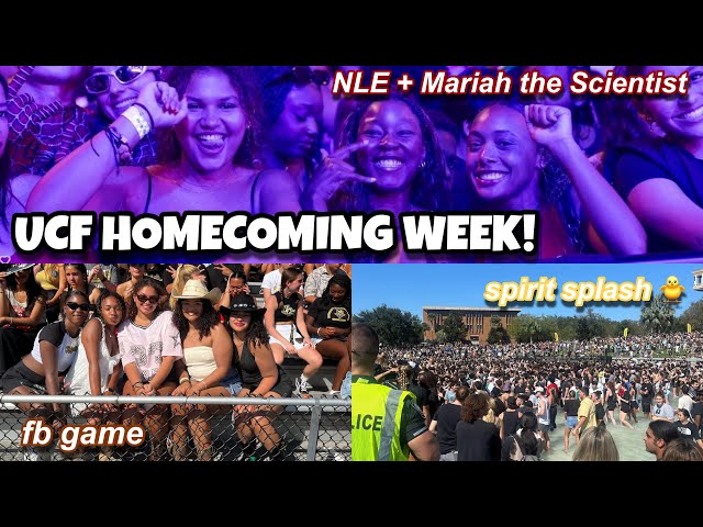 UCF HOMECOMING WEEK IN MY LIFE | talent show, NLE concert, spirit splash, fb game, and more 🖤💛