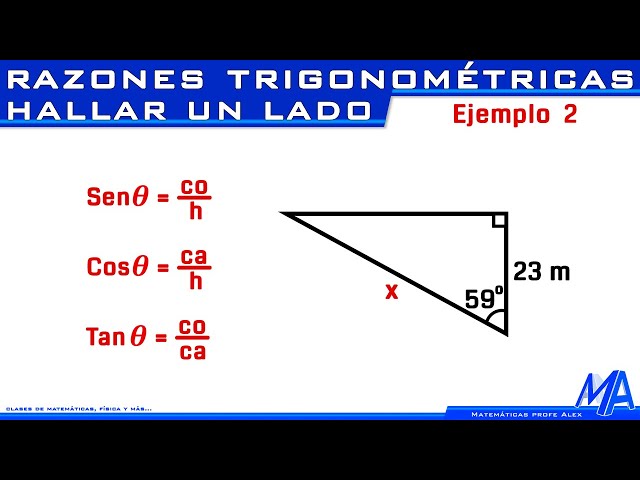 Trigonometric ratios | Finding a SIDE | Example 2