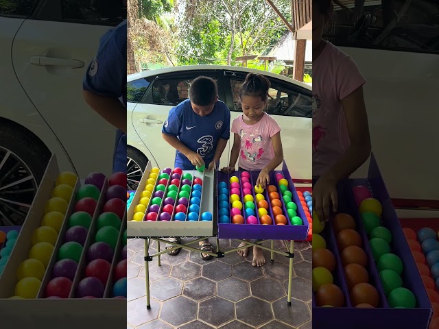 Puzzle sort ball game challenge with two Smarts player bro 🧒🏻vs sis👧🏻 who is winner🏆🥇👏🏻