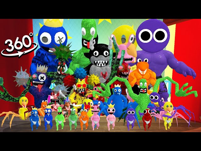 VR 360° NEW Rainbow Friends In Real Life NEW PHASES 🎶 Friday Night Funkin' (Roblox Rainbow Friends)