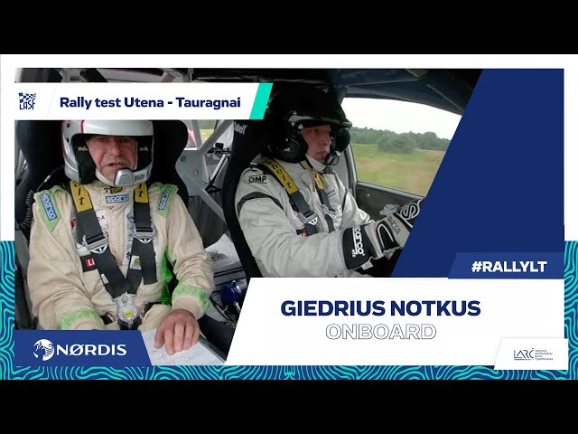 Giedrius Notkus onboard | Rally test Utena - Tauragnai