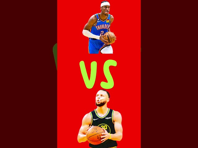 Steph vs Shai #stephencurry #vs #shaigilgeousalexander #nba #basketball #viralshort #shorts