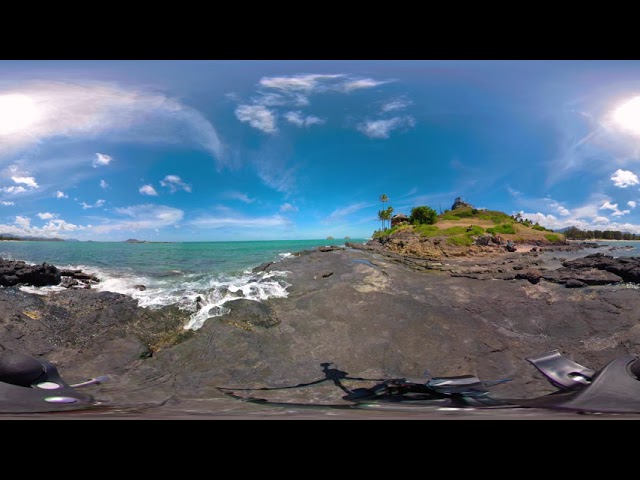 VR Slow TV -- Enjoy a poke bowl on Lanikai Point