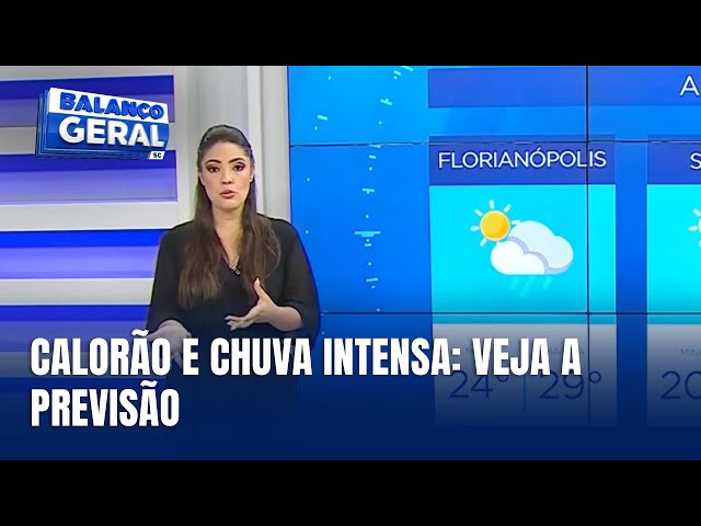 Calor e chuva intensa: alerta para temporais em SC