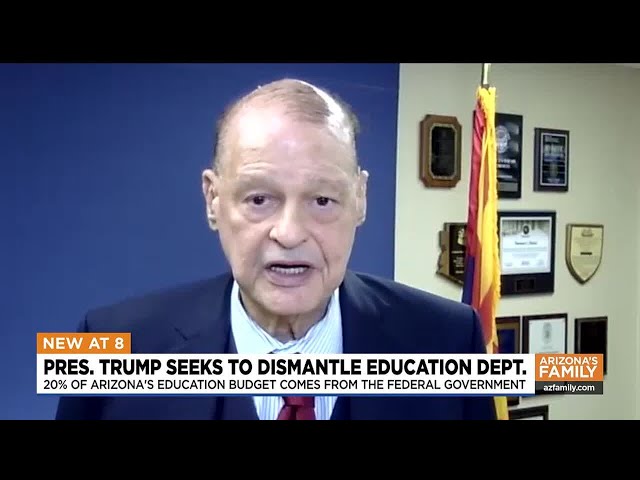 Arizona schools' head is OK with dismantling US Department of Education