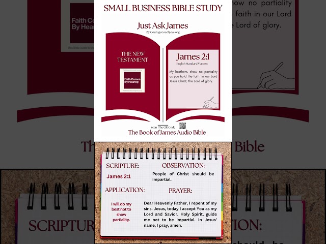 Business Bible Study on The Book of James  2:1