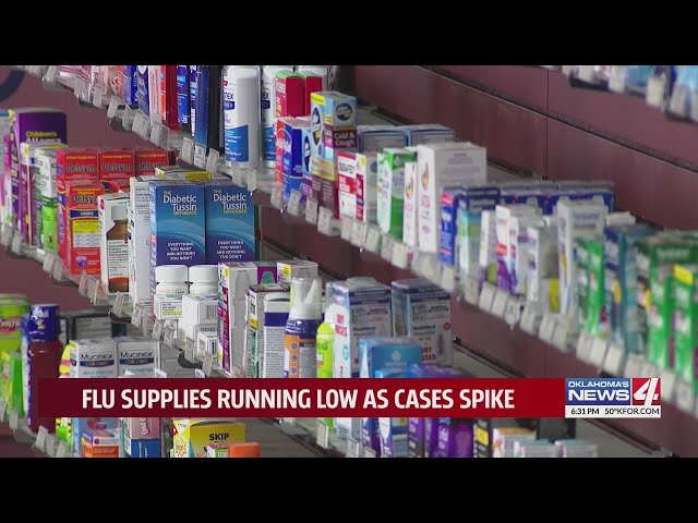 Flu supplies running low as cases spike