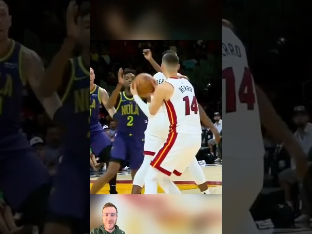 he extended his crazy streak by ACCIDENT 😂 #nba #basketball #clips #highlights #sports