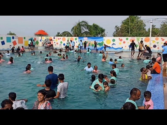 Shreeya and Shreenidhi enjoying@ 🌊 #Talav Resort #waterpark