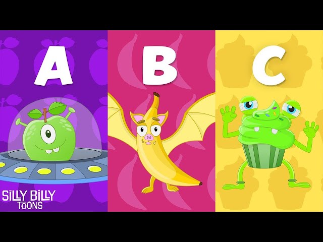 Monster Foods ABC | Spooky Alphabet Song | Silly Billy Toons | Songs for Kids!