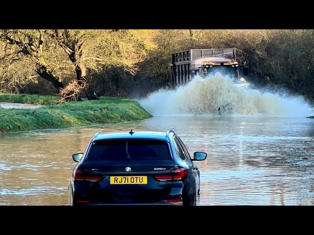 Fails Galore and Epic Close Calls || Vehicles vs Deep Water || Uk Flooding Compilation #3