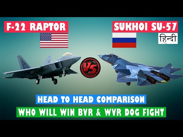 Indian Defence News : F 22 Raptor vs Sukhoi Su 57 Comparison in Hindi,US F 22 vs Russian Su 57 Hindi