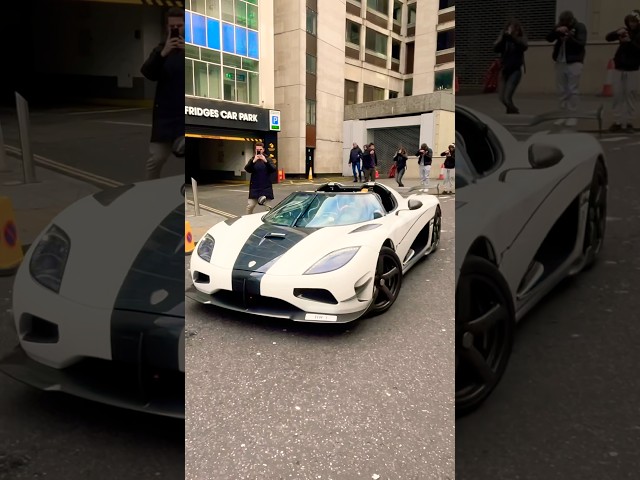 INSANE KOENIGSEGG AGERA RS DRIVING OUT OF CAR SHOW IN LONDON! #shorts #cars #trending #viral #agera