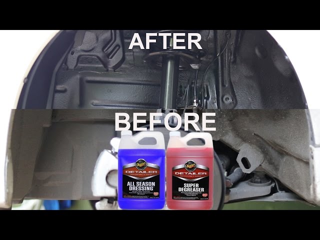 How to Clean & Dress Car Wheel Wells : Meguiars Super Degreaser & All Season Dressing