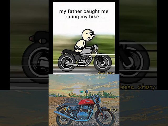 My GT 650 wrote dad ❤️‍🩹👀 #gt650 #gt650twin #bike #deenastory #shorts #2025 #trending