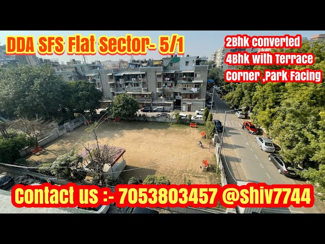 2bhk converted 4bhk with Terrace top Dwarka Sector-5 SFS Flat #dwarkaflats #dwarkadelhi @shiv7744