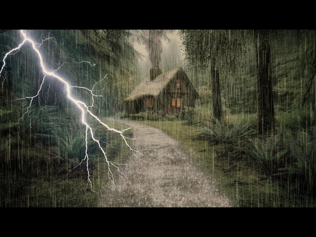 HEAVY RAIN AND THUNDER SOUNDS - DEEP SLEEP | Thunderstorm for Sleeping - Rain Sound Comfort #2