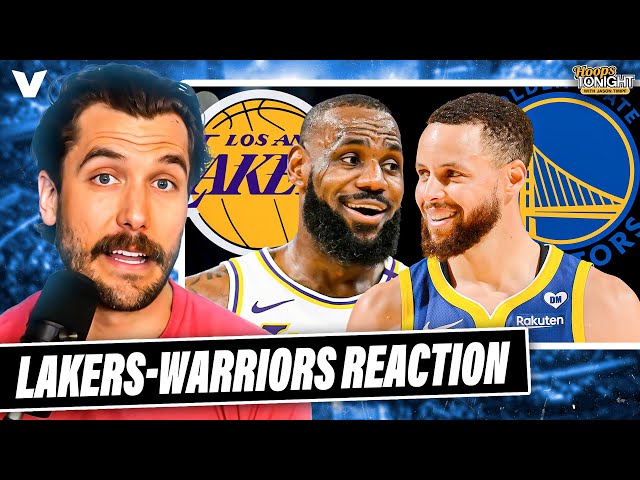 Lakers-Warriors Reaction: LeBron James & LA CRUISE PAST Steph Curry & Golden State | Hoops Tonight