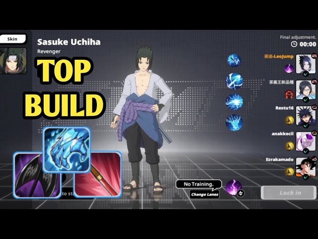 Sasuke Uchiha Build - Jump Assemble MOBA