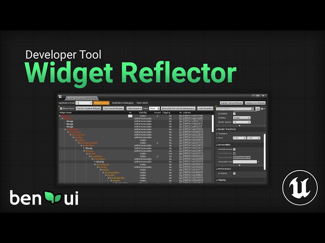 Unreal Engine Widget Reflector Tutorial