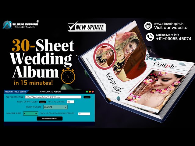 #albuminspire Create 30 Album Sheets Automatically in Just 15 Minutes! | Album Fx Pro AI Edition