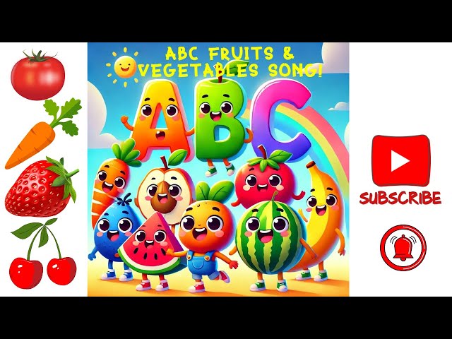 "Fruit and Vegetable ABC Song 🎵 | Learn with Fun!”