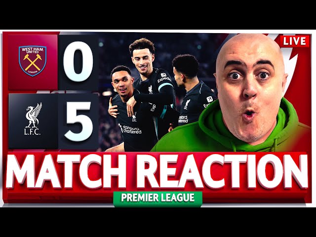 WEST HAM 0-5 LIVERPOOL! Craig's LIVE Match Reaction