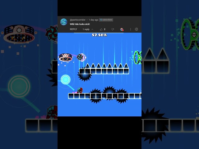 WILD RIDE - MY BEST LAYOUT YET! #shorts #geometrydash #geometrydashlayout