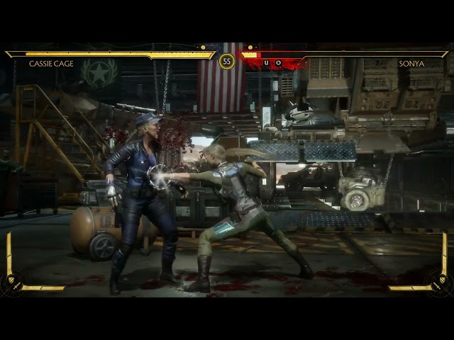 Mortal Kombat 11 cassies cage vs sonia