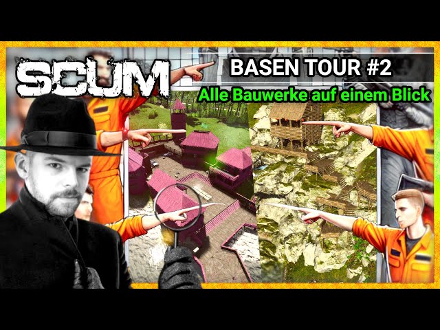 SCUM 🔥 The CRAZIEST bases one month after the wipe! [Base Tour #2]