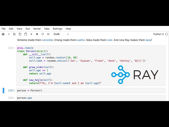 Stateful Distributed Computing in Python with Ray Actors