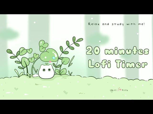 20 minutes - Relax & study with me Lofi | Spirit kitty forest #timer #20minute  #20minutes #lofi