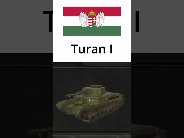 Hungarian 3d Tank models in #hoi4 #gaming #showcase #hungary #tank #ww2 #shorts #short #shortvideo