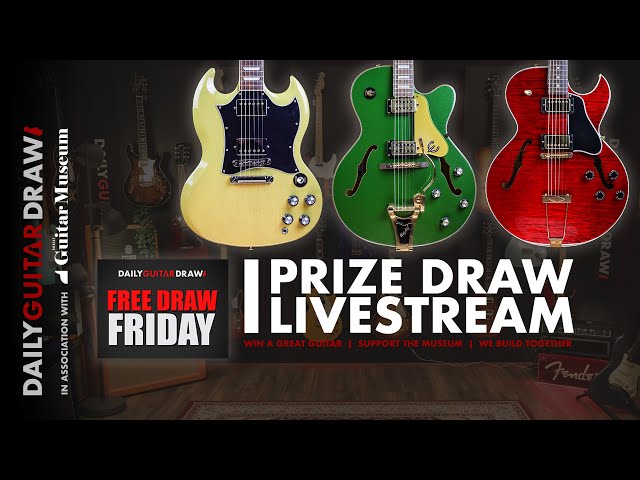 195 Fender Hybrid II Tele & 3 more DAILY GUITAR DRAW Competition Prize Draw Live 21/01/2025 16.00 UK